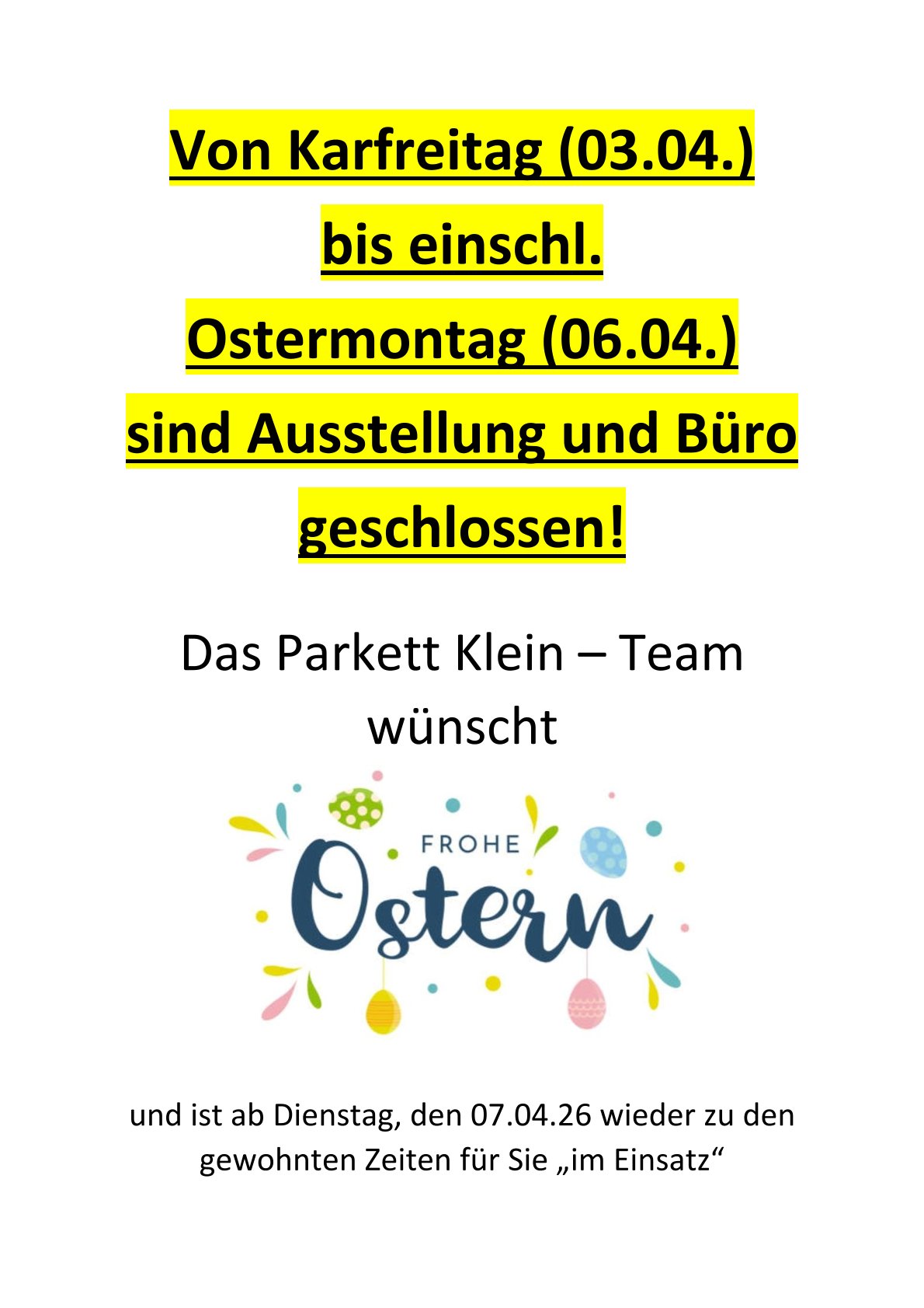Aushang Ostern 2026 1
