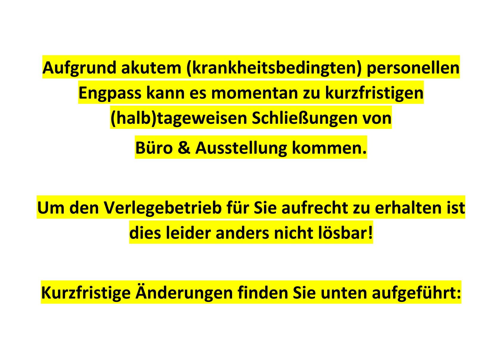 personeller Engpass Büro Stand Okt 2025